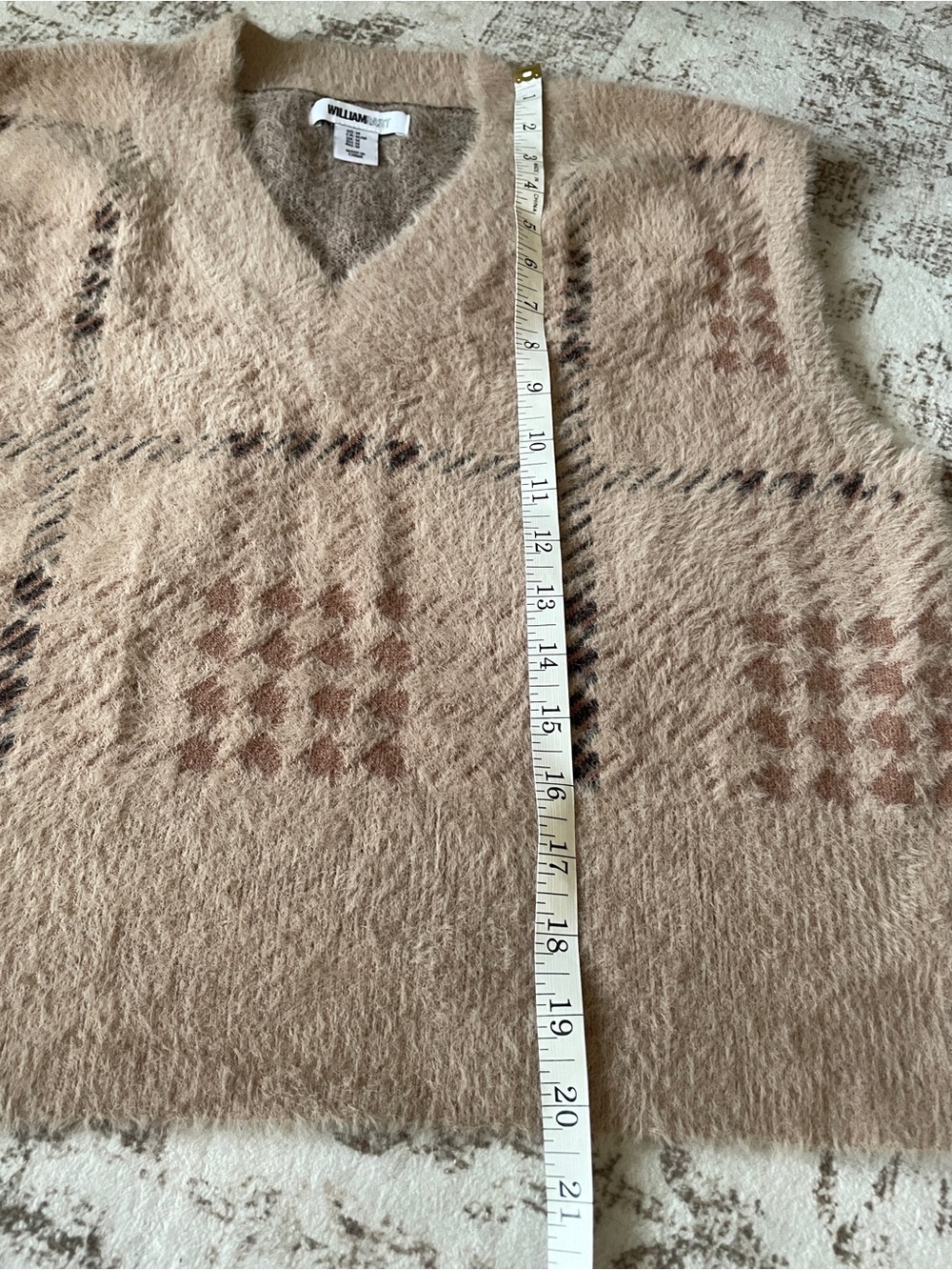 Sand/Tan V-Neck Sweater Vest - Picture 3 of 7